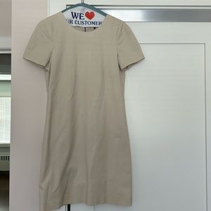 Theory Short Sleeve Stone Color Dress - Size 6